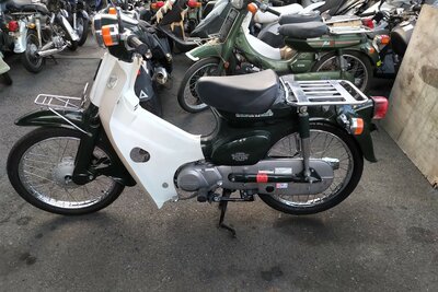 EXPECTED: Honda C50 NT, Japanese, Green, 7558 km