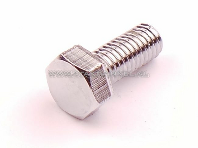 Bolt Hexagon, m5 x 12, key 8, chrome, original Honda