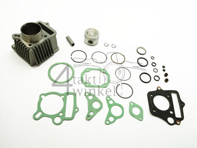 Cylinder kit, with piston & gasket 70cc, GK4 50 head 49cc imprint, aloy