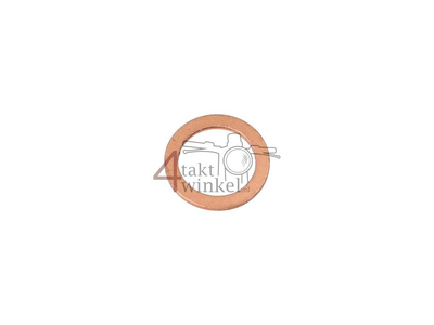 Gasket, ring 14mm, e.g. distribution tensioner plug, copper