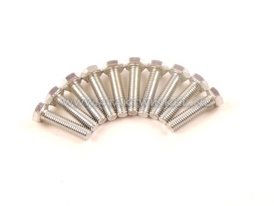 Bolt Hexagon, m6 x 25, key 10, per 10 pieces