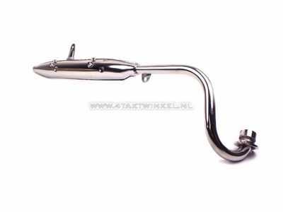 Exhaust standard, Dax chrome, removable silencer, original Honda