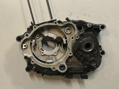 Crankcase, ignition side, black, vertical cylinder, Mash, used product