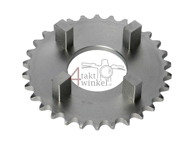 Rear sprocket 30, fits SS50, CB50, CY50, Dax, silver