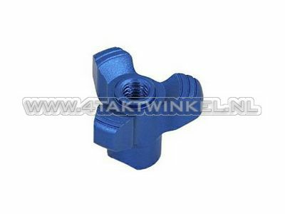 Brake arm adjusting nut, Kepspeed, blue