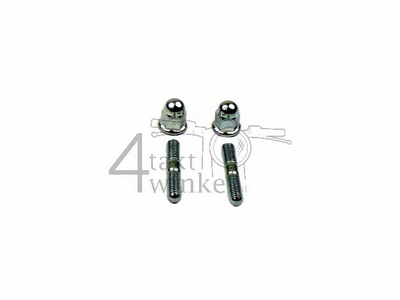 Stud and cap nut, set, exhaust, universal