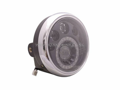 Headlight complete, universal, 18cm, LED