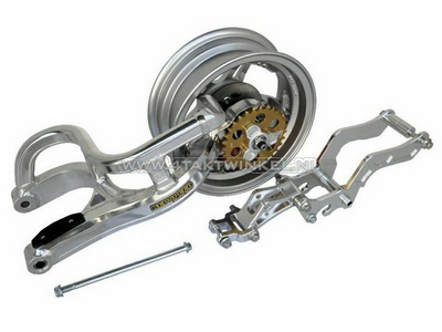 Swingarm Dax, mono + wheel set