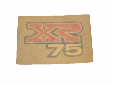 Sticker XR75 set, original Honda nos