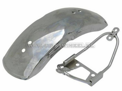 Mudguard front, including support, fits Dax OT 6v