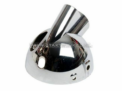 Headlight housing Ape & Monkey, with neutral light hole, chrome