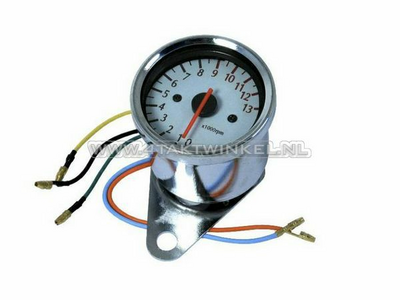 Tachometer universal chrome electronic