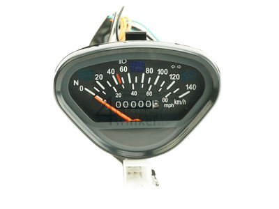 Speedometer up to 140 km/h, fits replica Dax