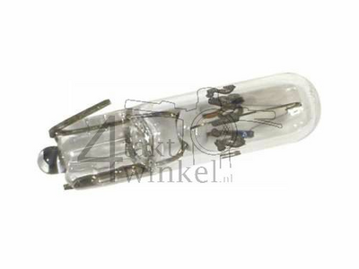 Bulb W2, single, 12 volt, 1.2 watt, plug-in