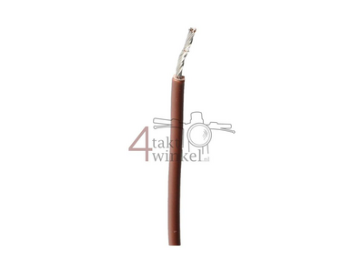 Wire per meter 0.75mm2, brown