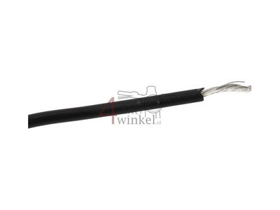 Wire per meter 0.75mm2, black