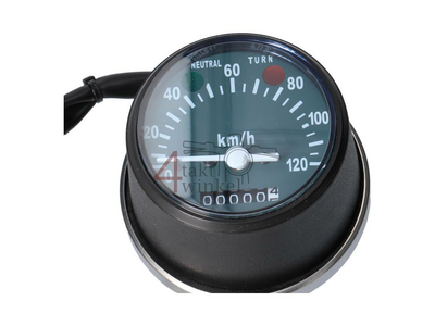 Speedometer, including sockets, fits SS50, CD50, green background