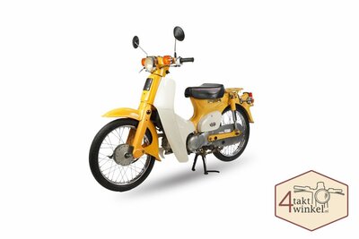 Honda C50 NT Japanese, Yellow, 4358 km, with Dutch papers