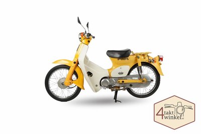 Honda C50 NT Japanese, Yellow, 4358 km, with Dutch papers